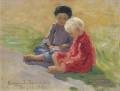 Spielen Kinder Nikolay Bogdanov Belsky Kinder Kinder impressionismus